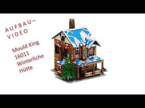 Ben's Lego ® / Klemmbausteine Welt ( World ) - Mould King - 16011 - Winterhaus - Aufbau - Video 99