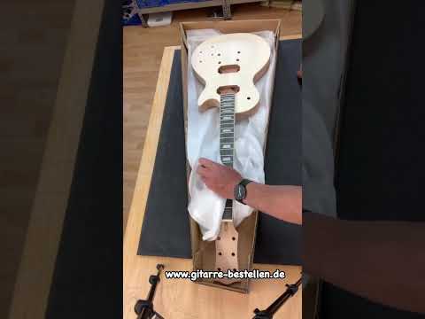 E Gitarren Bausatz MLP Flame Top Standard Mahagoni, geleimter Hals