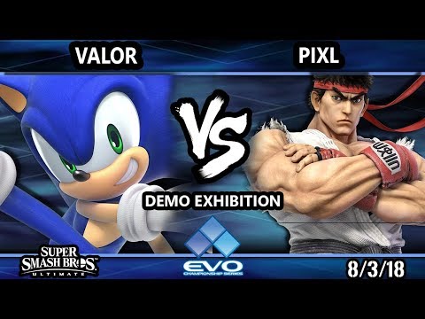 Evo Demo SSBU - Valor (Sonic) Vs. PiXL (Ryu) Smash Ultimate