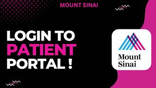 How to Login Mount Sinai Patient Portal !