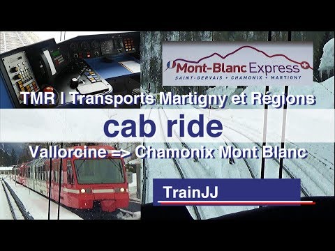 Drivers Eye View Führerstandsmitfahrt | Vallorcine - Chamonix Mont Blanc Express| Cab Ride TMR SNCF