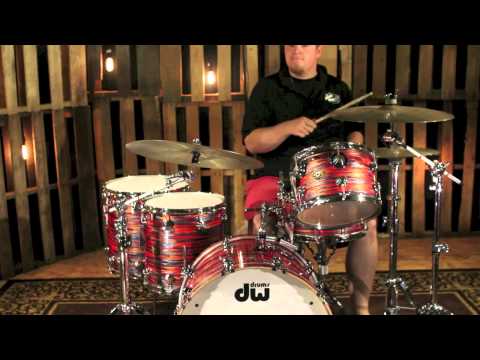 DW Drums Jazz Series Tiger Oyster With Chrome Hardware