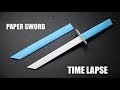 How To Make A Paper Sword PART 6 Easy Origami Tutorial DIY Ninja Sword TIME LAPSE