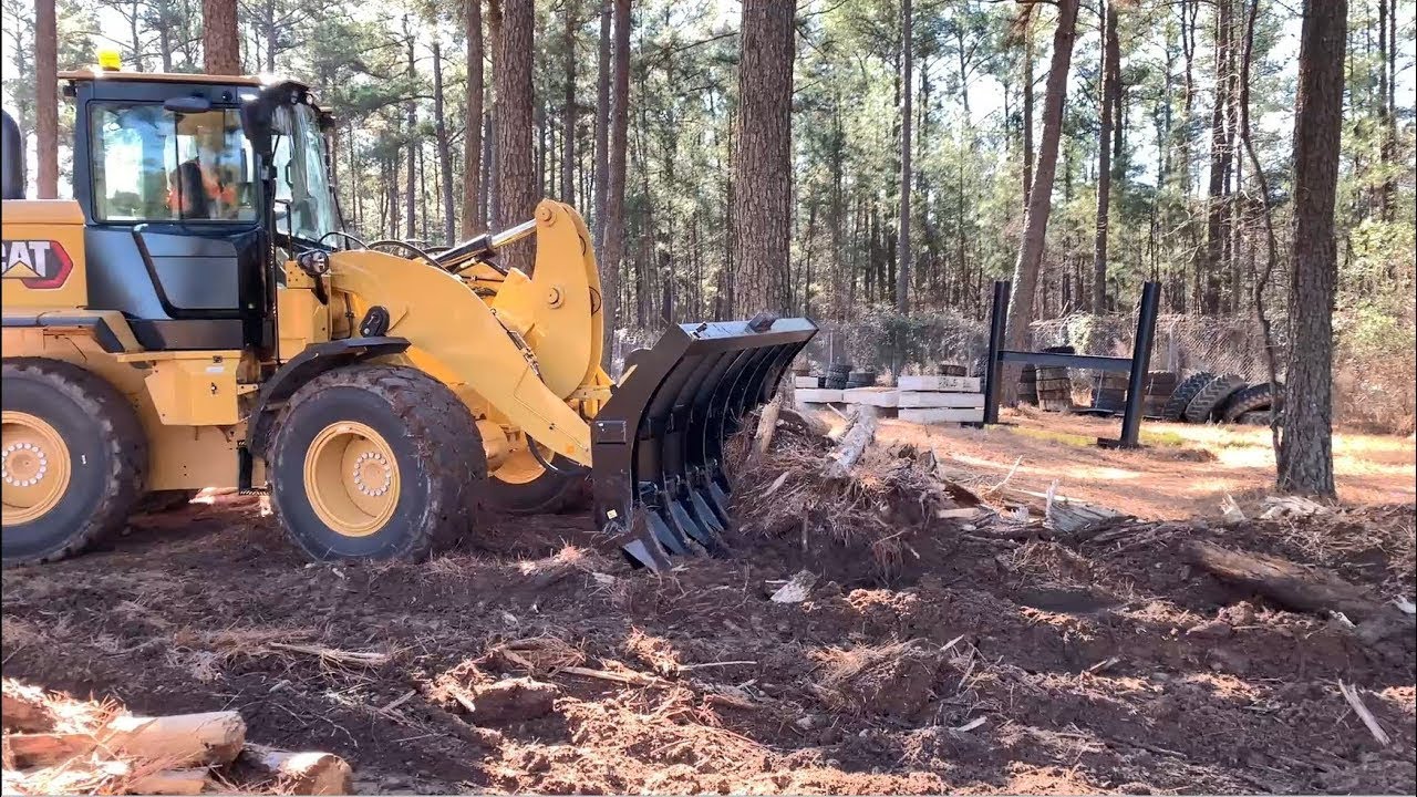 Cat® Loader Rake at Work