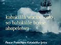 Katalalika Wamabimbi Peace Preachers Short Lyrics