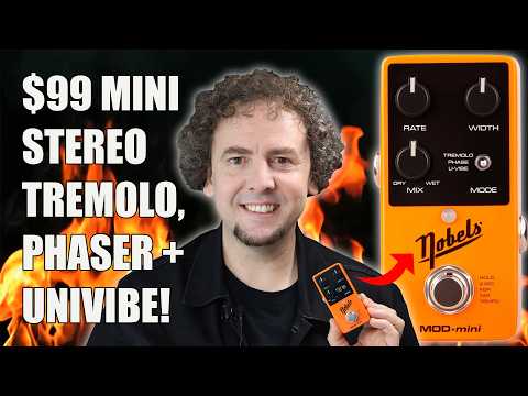 Nobels MOD-mini | Compact Stereo Trem / Phaser / Vibe Pedal. New with Full Warranty! image 13