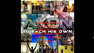 Akon - To Each His Own (Lyrics Video) 2015