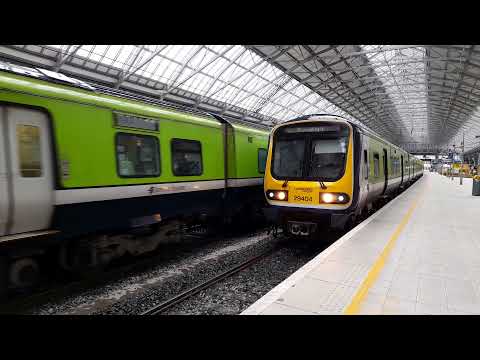Irish Rail 29000 Class DMU's 29102 & 29104 at Dublin Pearse 30/7/21
