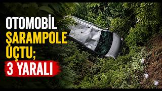 Otomobil Şarampole Uçtu; 3 Yaralı
