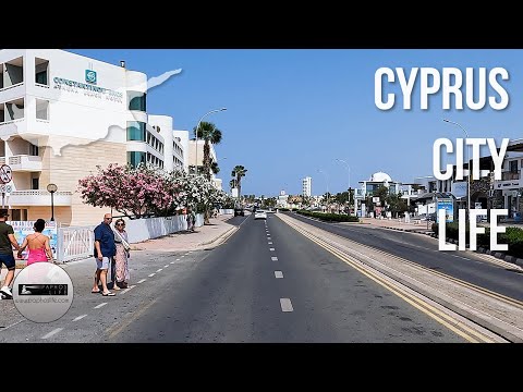 Paphos Hotel Strip In May 2024