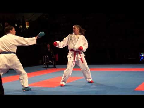 Karate1 PL, Almere 2014 - ZARETSKA vs. ZUANON - Kumite fem. -68 FINAL