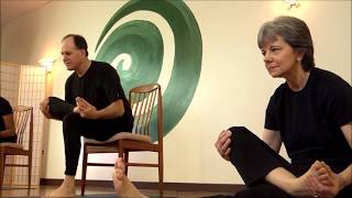 Seated Pigeon Pose - Chair Yoga with Steve Wolf E-RYT 500