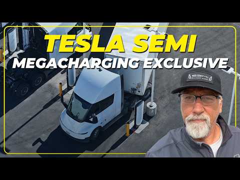 Exclusive: Tesla Semi Standard Range Megacharging