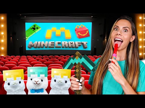MINECRAFT TAKES OVER MY LLAMAS MOVIE NIGHT !