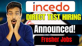 Direct Test Hiring Announced | Biggest OFF Campus Drive For 2026, 2025 Batch | Fresher Jobs