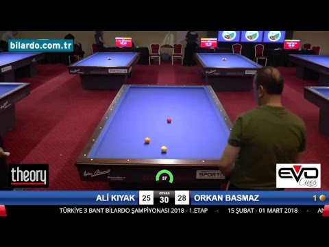 ALİ KIYAK & ORKAN BASMAZ Bilardo Maçı - 2018 ERKEKLER 1.ETAP-2. Tur