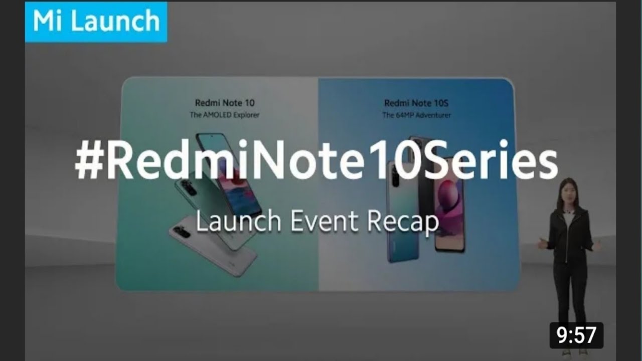 Redmi Note 10 Series Launch Event - NOTE 10 PRO,10S,10,105G | Global Event