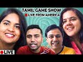 LIVE FROM AMERICA World S Very First Tamil Online Game Show With Stand Up Comedian Nidarchana
