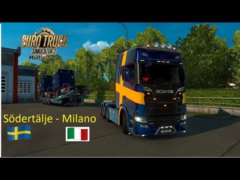 ETS 2 1.30 (MP) l Scania S580 l Södertälje - Milano l Timelapse