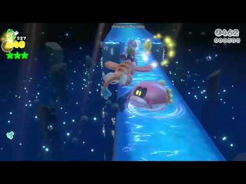 Super Mario 3D World (Switch) 5-1 Itemless Speedrun - Time: 65