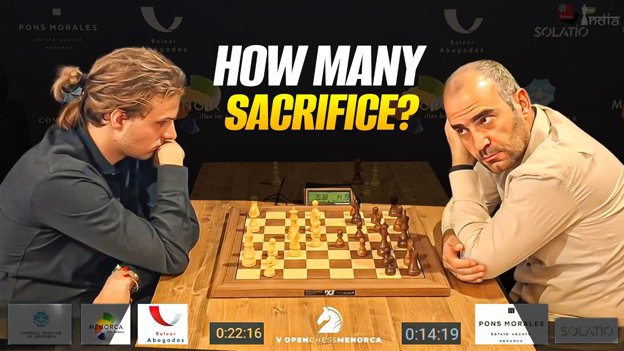 Richard Rapport sacrifices one piece after another | Rapport vs Dominguez | Menorca Masters 2026
