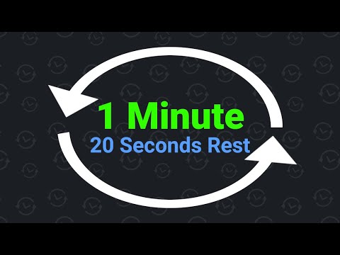 1 Minute Interval Timer with 20 Seconds Rest