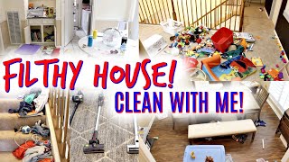 NEW! *FILTHY* HOUSE CLEAN WITH ME! EXTREME CLEANING MOTIVATION 2020! ACTUAL MESSY HOUSE! SAHM