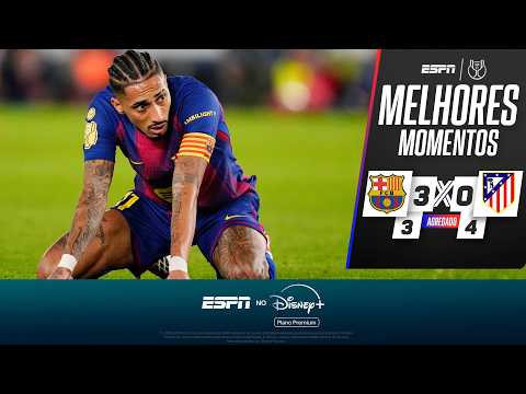 Gols e lances de Barcelona x Atlético de Madri