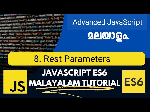 Rest Parameters Javascript Es6 Advanced Javascript Malayalam Tutorial Part 8
