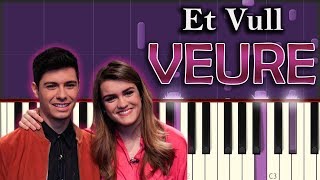 Alfred García, Amaia Romero - Et Vull Veure | Piano Tutorial / Cover