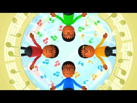 Wii Party U - Dance with Mii / Folk Dance Fever - 4 Players - All Songs (Easy Levels)