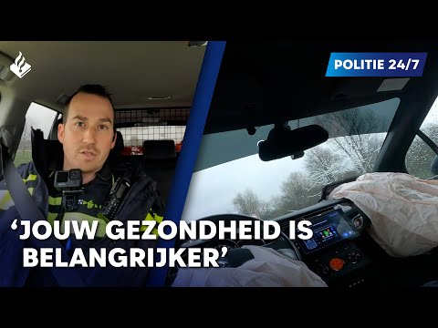Spoedrit door een file | POLITIE 24/7