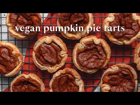 Vegan Pumpkin Pie Tarts Recipe | Easy Fall Baking