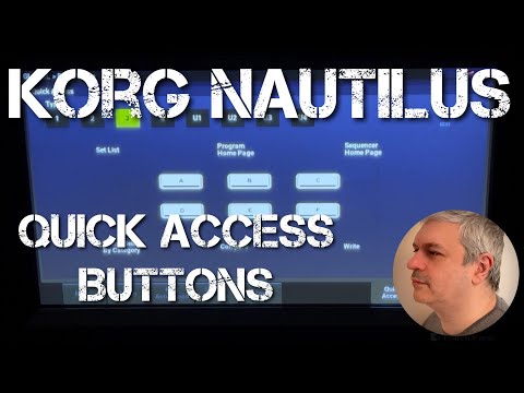 Korg Nautilus - Tutorial 1: Quick Access Buttons and Mode Button