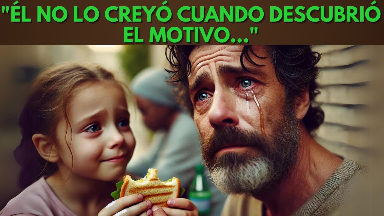 NIÑA OFRECE SU SÁNDWICH A UN MENDIGO, SIN SABER QUE ESE GESTO CAMBIARÍA SUS VIDAS PARA SIEMPRE...