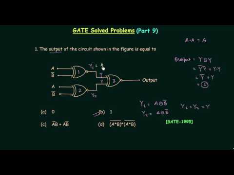 GATE Solved Problems 1995 | Logic Gates | Digital Electronics