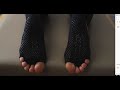 Toesox Zehensocken Grip Full Toe Elle M, Schwarz