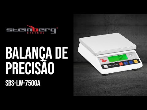 vídeo - Balança de precisão - 7500 g / 0,3 g