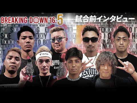 【BreakingDown16.5】前日インタビュー /外枦保尋斗/太陽/ぶーちん/舞杞維沙耶/KINGカズ/なおた/HIROTO