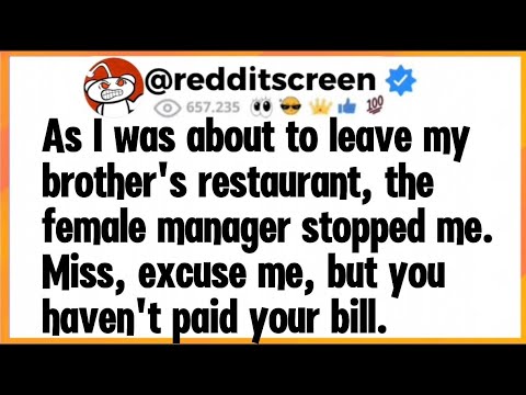 Ich war gerade auf dem Weg aus dem Restaurant meines Bruders, als mich die Managerin anhielt. Ent...