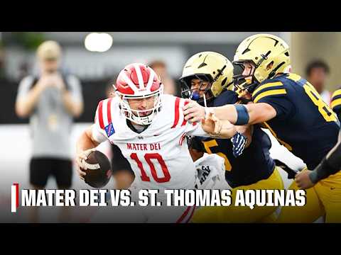 No. 1 Mater Dei (CA)-No. 6 St. Thomas Aquinas (FL) | ESPN High School Kickoff | Full Game Highlights