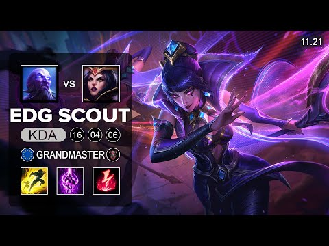 EDG Scout LeBlanc Mid vs Ryze - EUW Master - Season 11 Patch 11.21
