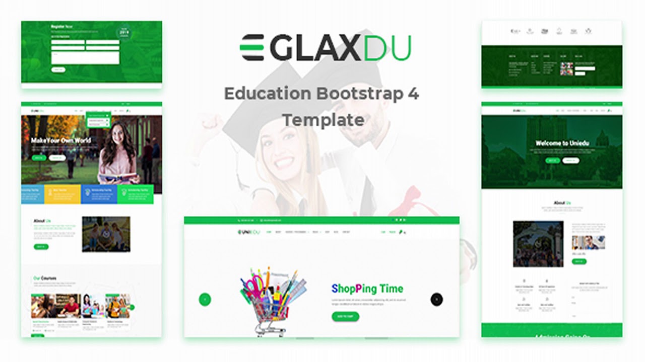 Glaxdu - Education Bootstrap 4 Template | Themeforest Website Templates and Themes