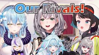 Big 3 Subaru Noel Lamy choose Laplus Riona Su to be their rival group Small 3 [hololive/ENG Sub]