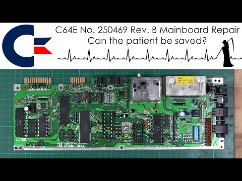 Commodore 64 Board Repair, will the patient live?