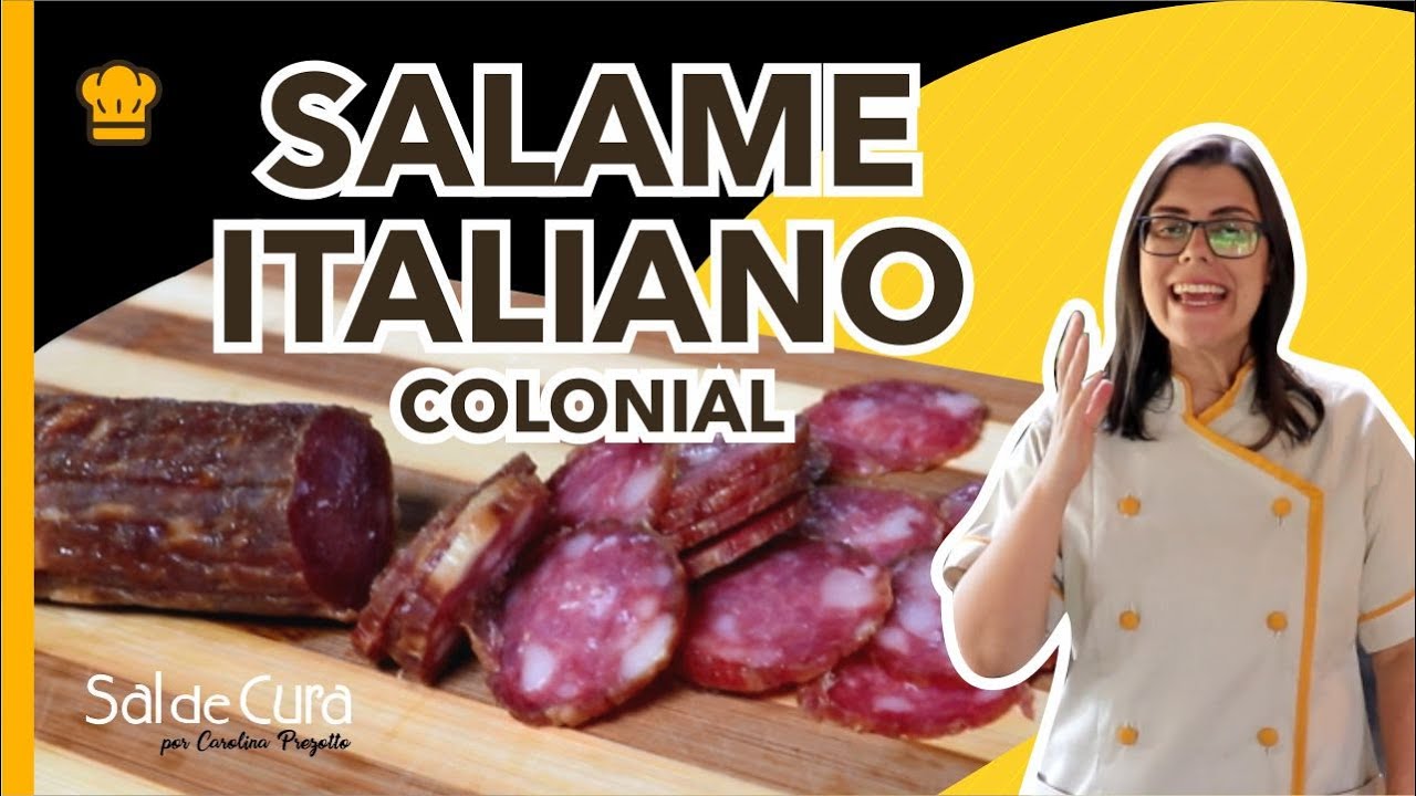 COMO FAZER SALAME ITALIANO CASEIRO | RECEITA SALAME ITALIANO | CHARCUTARIA SAL DE CURA