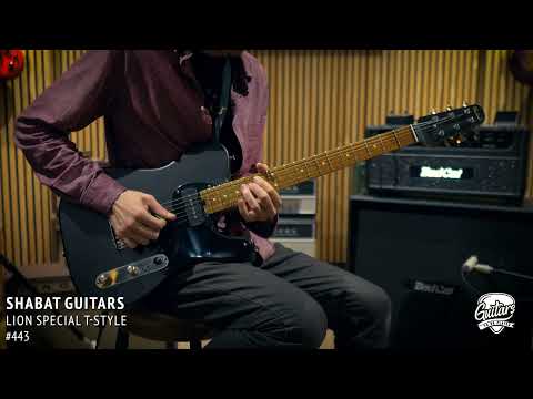 Shabat Lion Special Swamp Ash T-Style w/ Maple Neck & Lollar P-90s – Satin Black image 11