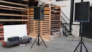 Video thumbnail for HH V800 MOS-FET power amplifier + Ohm RW-3 Speakers Sound Test P.A. Anlage by RDG