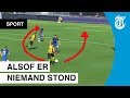 Verdedigers kansloos door slimme actie