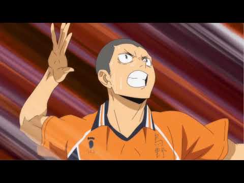 Tanaka's Insane Cross and Line Shot:Haikyuu to the Top